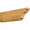 Ekena Millwork Mediterranean Rough Sawn Rafter Tail, Western Red Cedar, 4"W x 10"H x 36"L RFT04X10X36MED00RWR - alternate 1